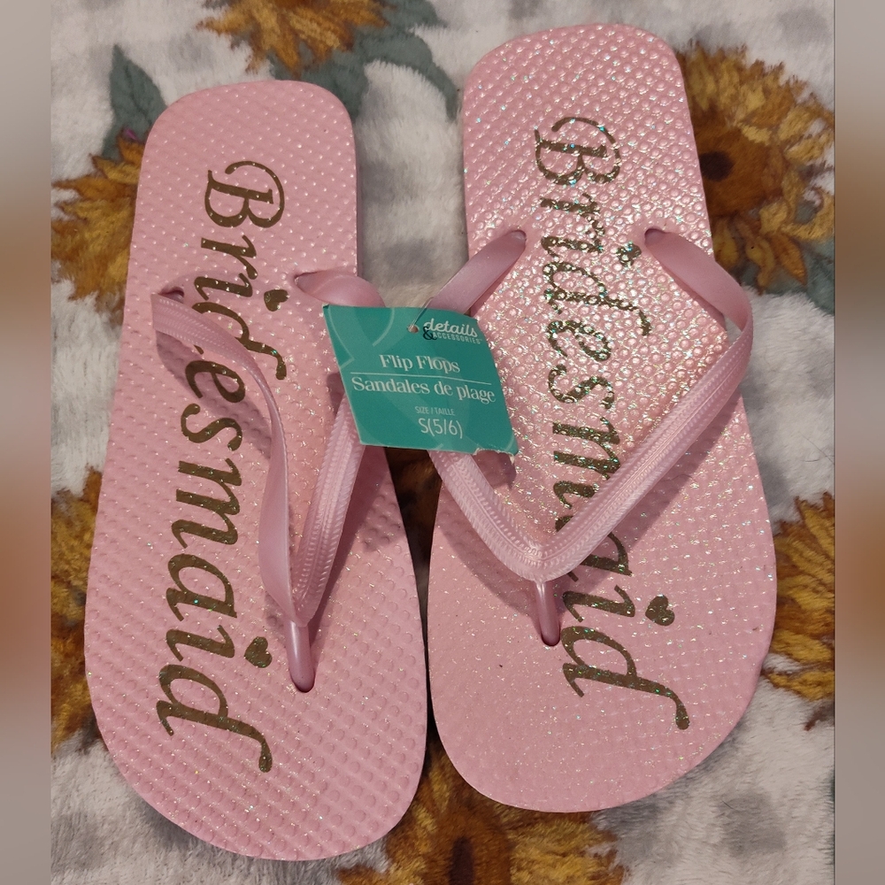 NWT! Bridesmaid Flipflops (Multiple Sizes)